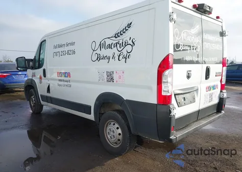 2021 Ram Promaster 1500 Low Roof 136 Wb from USA, damaged, VIN 3C6LRVAG9ME577786